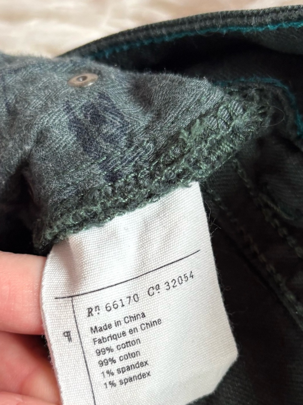 Anthropologie Pilcro & Letterpress Stet Skinny Jeans Green 27 - Picture 3 of 4